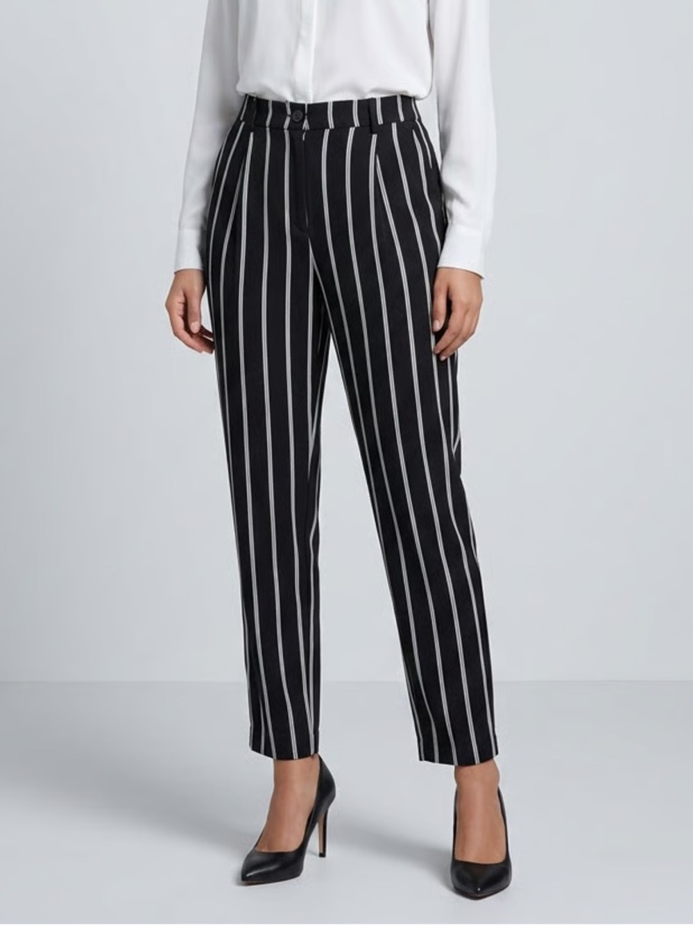 DIVIDED | Black Pinstripe Trouser Dress Pants Sz 10